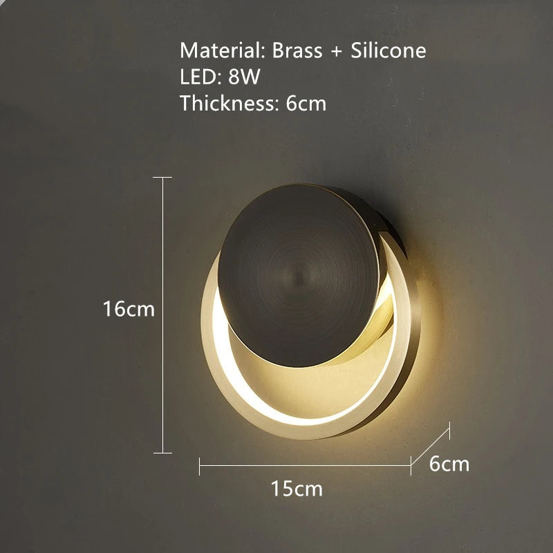 applique murale led en laiton style art déco pour intérieur moderne - vue 23 sur 23