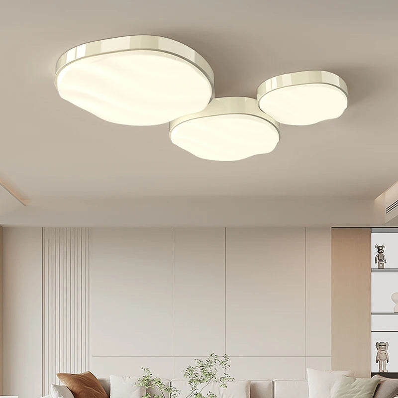 Plafonnier design moderne à leds brillant protection des yeux décoratif