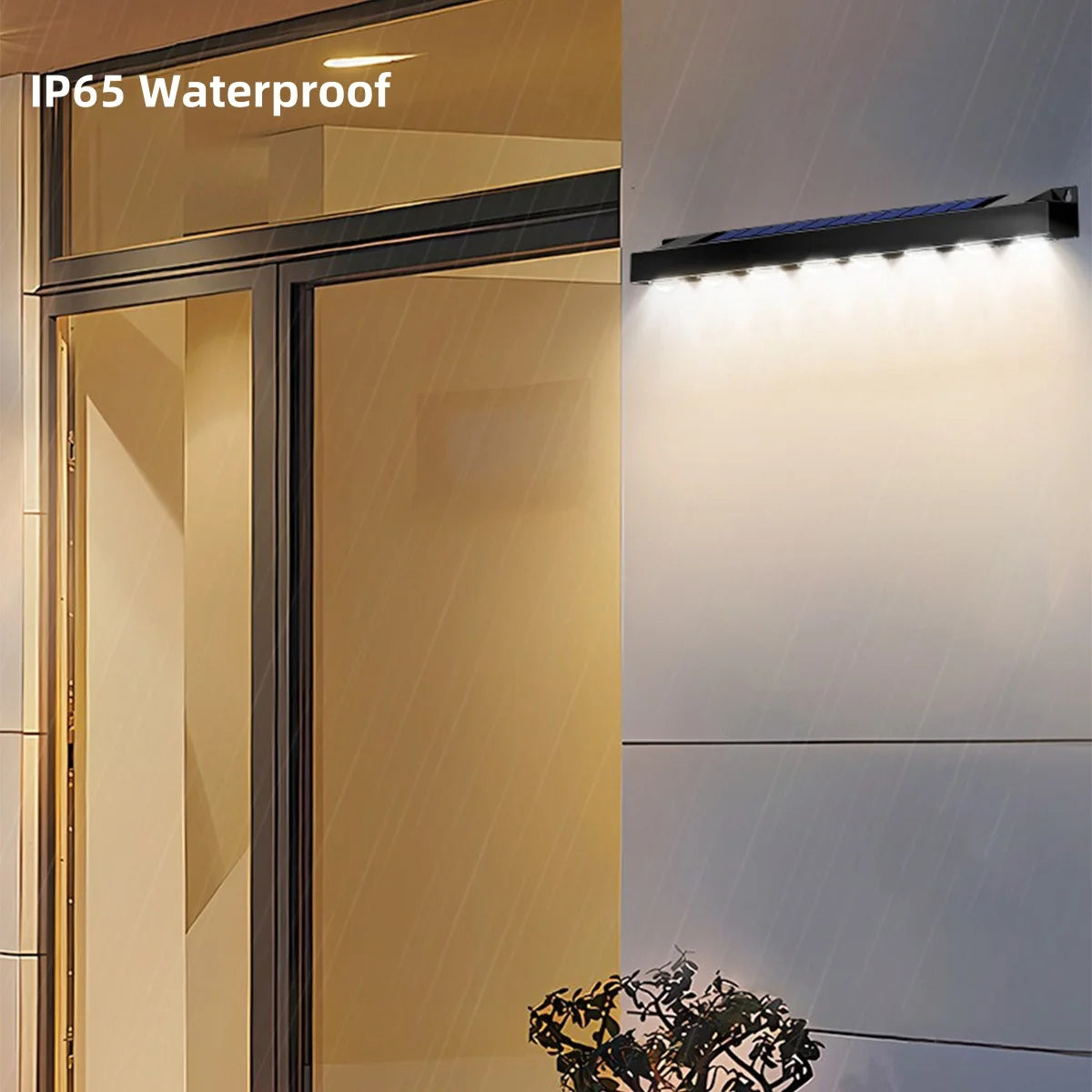 applique murale solaire à led pour jardin extérieur éclairage ambiance décoratif - vue 3 sur 9