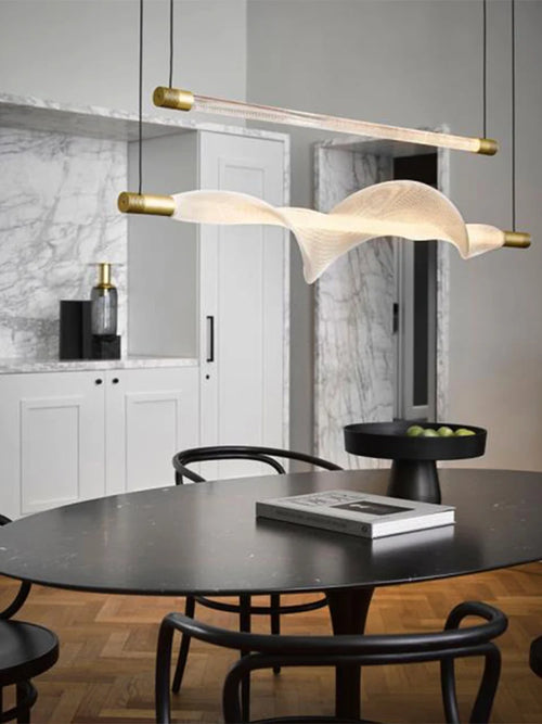 suspension design nordique tube lumineux pour intérieur décoratif - vue 2 sur 17