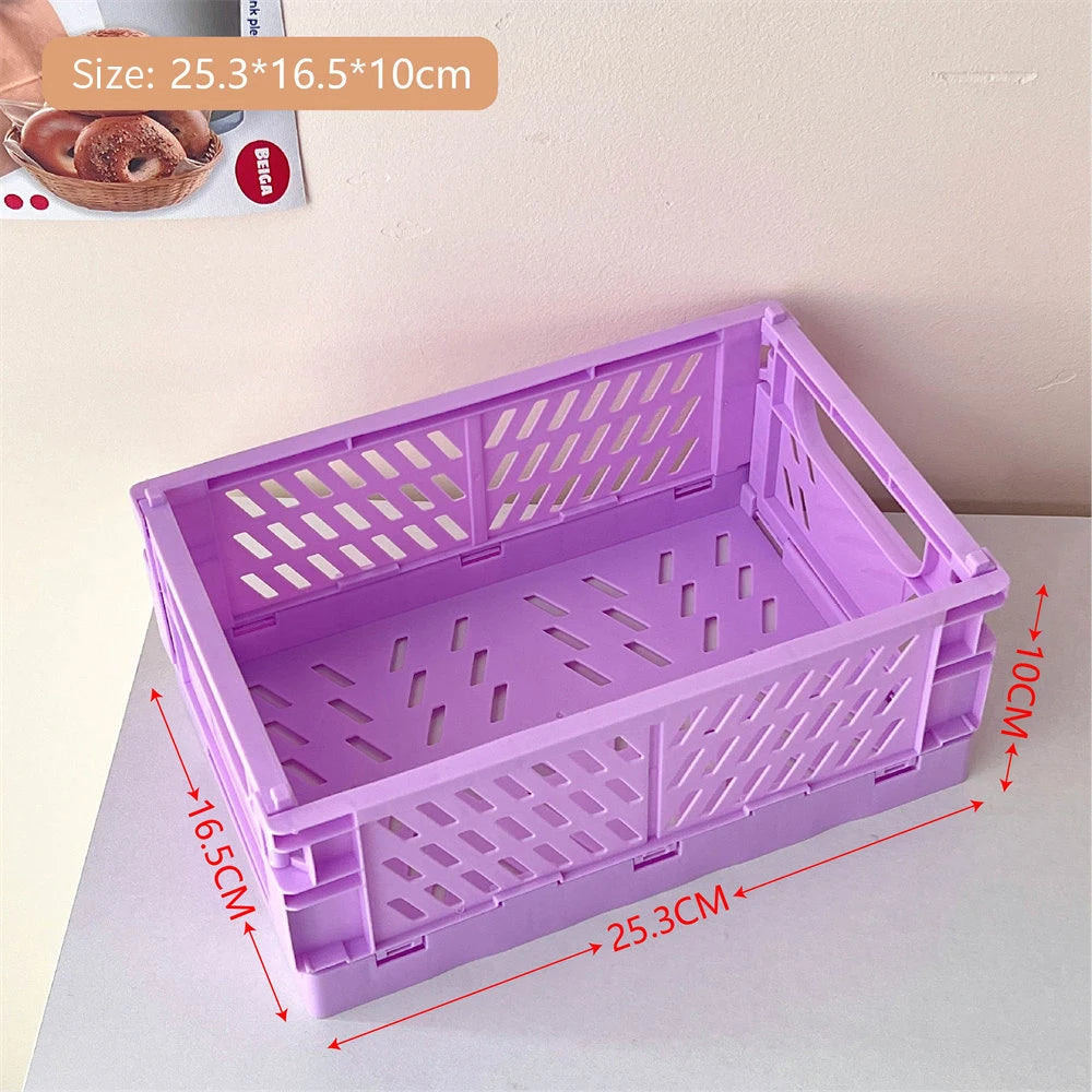 panier pliable empilable pour rangement maquillage bijoux jouets - vue 9 sur 19