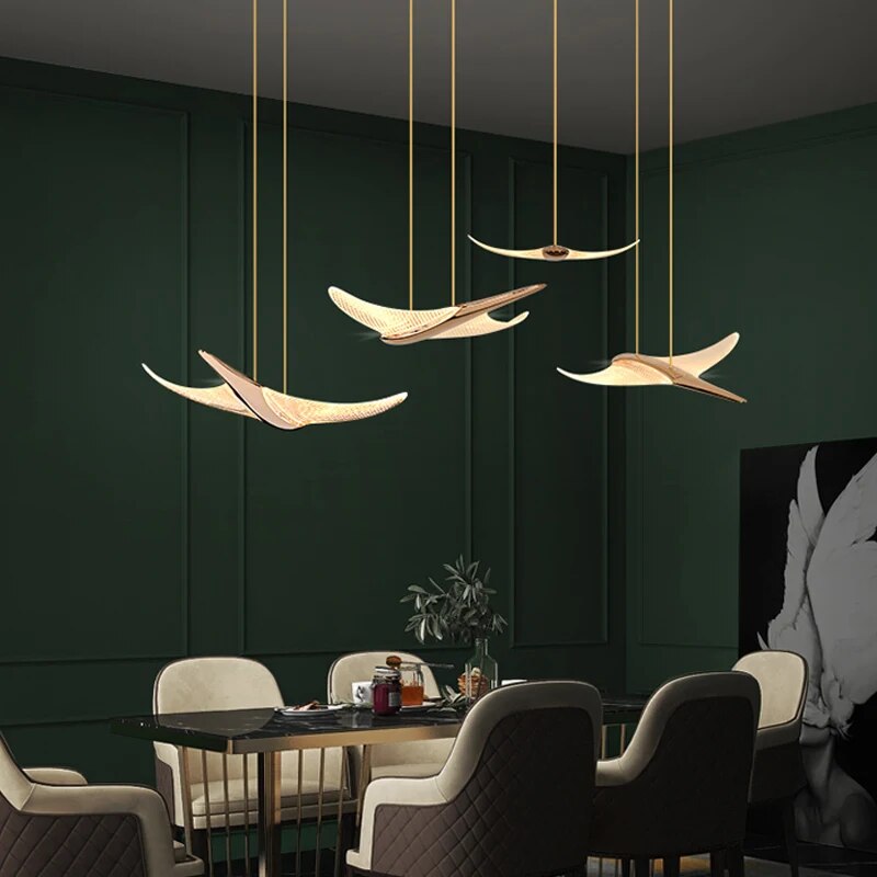 Lustre moderne luxe design villa escalier acrylique - vue 6 sur 15