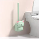 brosse de toilette pour nettoyage de fosse à squat sans angle mort