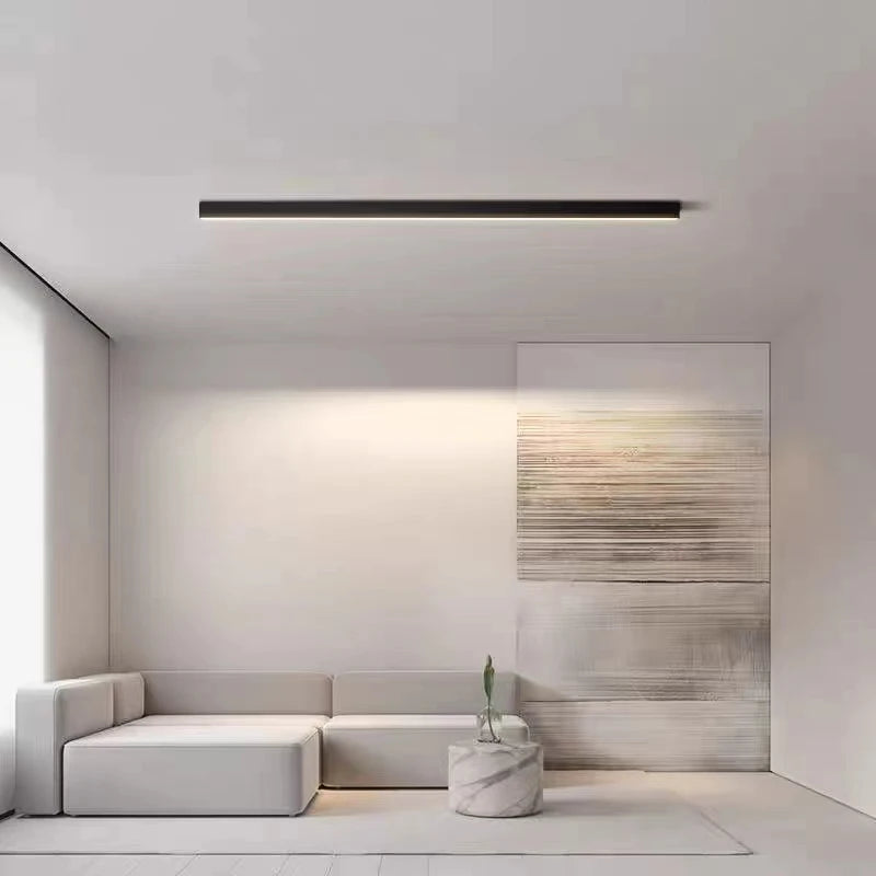 plafonnier moderne led en aluminium à intensité variable