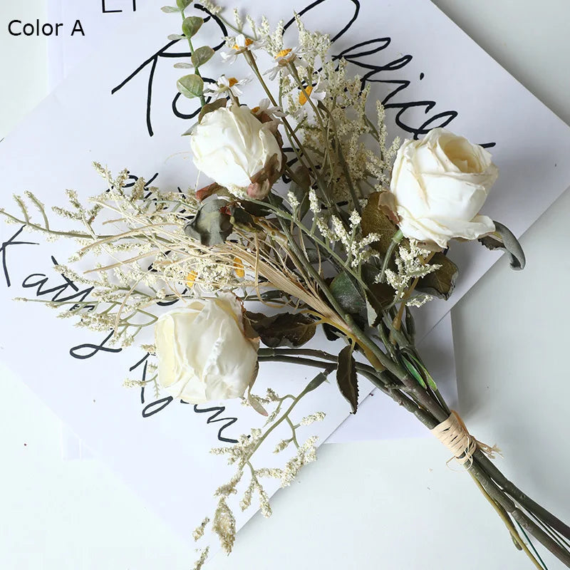 bouquet de roses simulées rétro pour décoration dHalloween - vue 12 sur 13