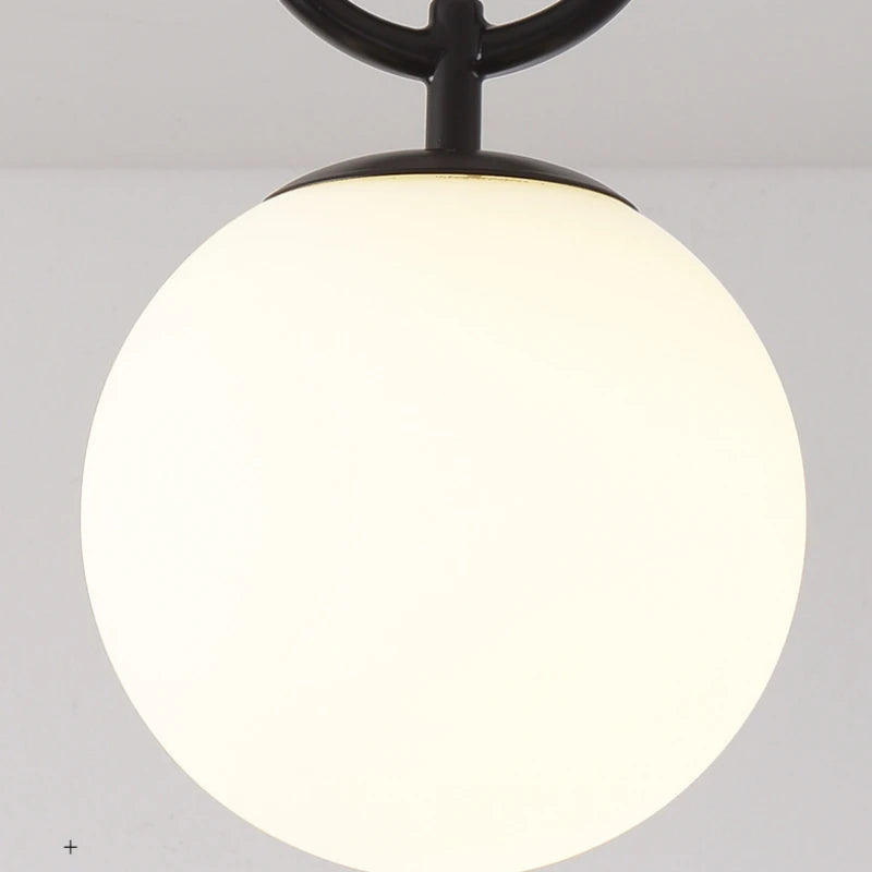 plafonnier led en verre moderne nordique de haute qualité