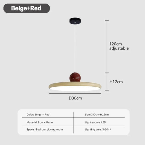led nordique suspension lumière soucoupe volante éclairage intérieur - vue 12 sur 12