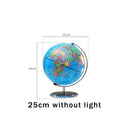 globe terrestre rotatif éducatif lumineux en anglais pour géographie