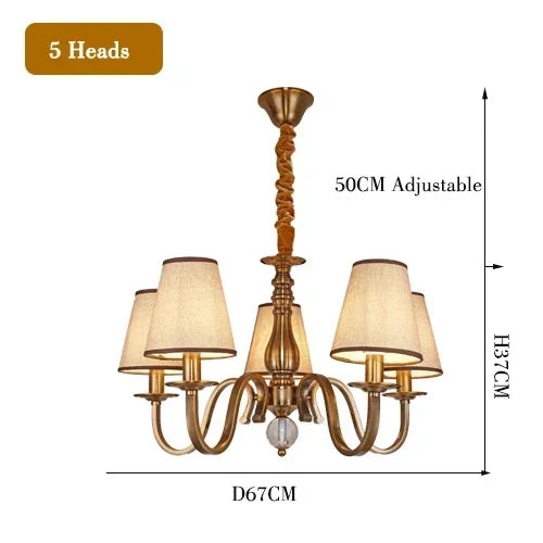 lustre led classique américain pour une décoration rustique élégante - vue 11 sur 15
