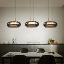suspension led en verre design pour intérieur avec cordon réglable
