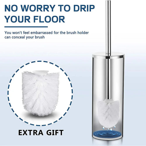 support mural pour brosse de toilette en acier inoxydable durable