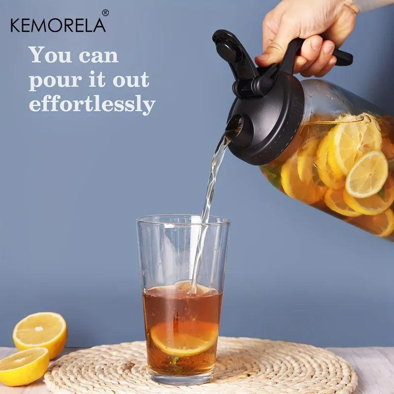 Carafe eau verre 19l avec poignée et couvercle