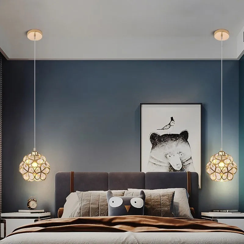Lampes de plafond à tête unique Macaron en forme de pétale de lumière LED moderne pour les luminaires de salle à manger de balcon d'entrée d'allée de couloir - vue 3 sur 20