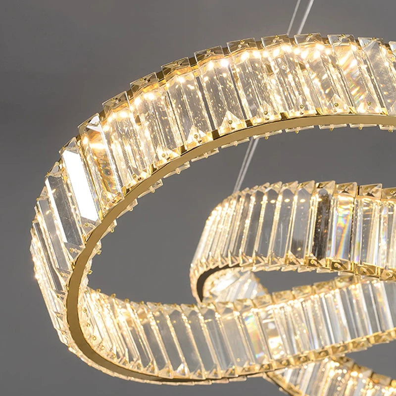 Modern home decoration crystal chandelier, living room Pendant lamp,Dining room Pendant lights, interior lighting - vue 7 sur 9
