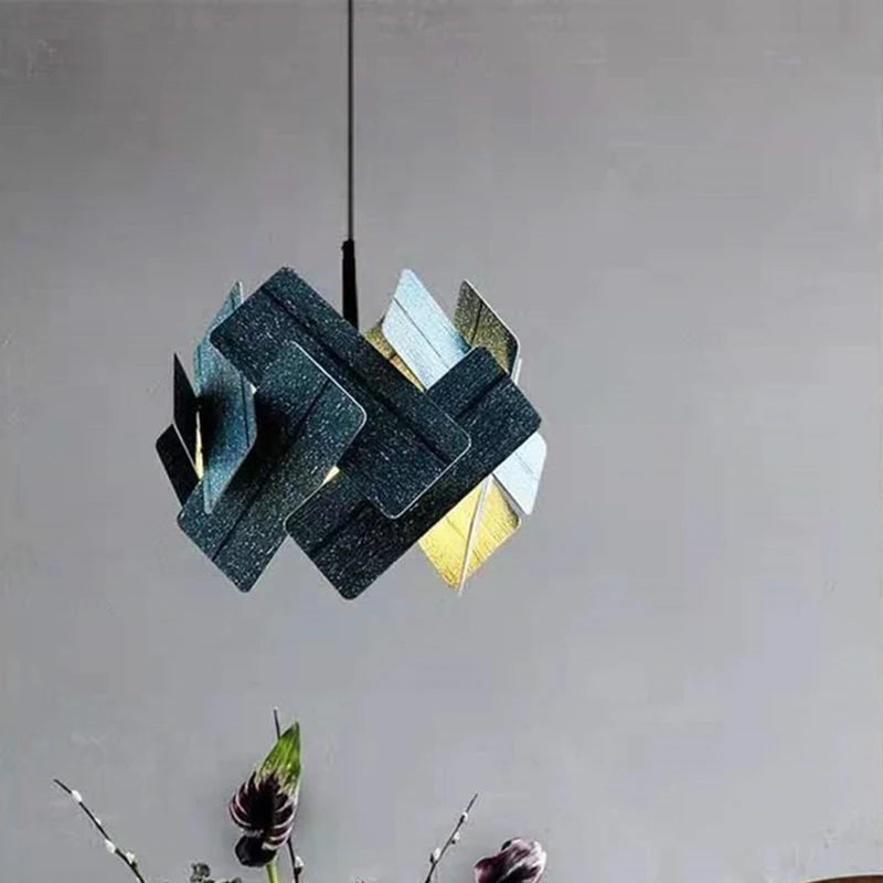 lampes suspendues créatives en bois avec cordon réglable - vue 6 sur 10