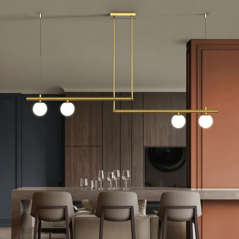 Lustre de salon minimaliste moderne - vue 3 sur 16