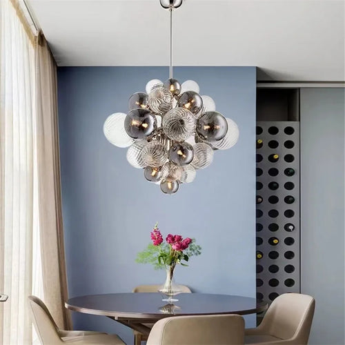 lustre à bulles nordique design créatif pour intérieur élégant - vue 5 sur 10