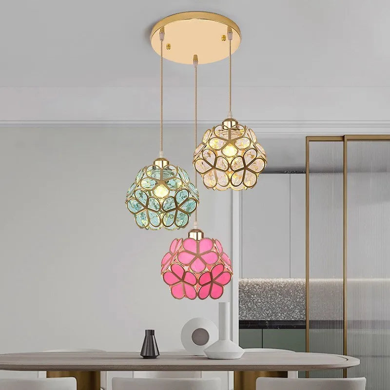 Lampes de plafond à tête unique Macaron en forme de pétale de lumière LED moderne pour les luminaires de salle à manger de balcon d'entrée d'allée de couloir - vue 5 sur 20