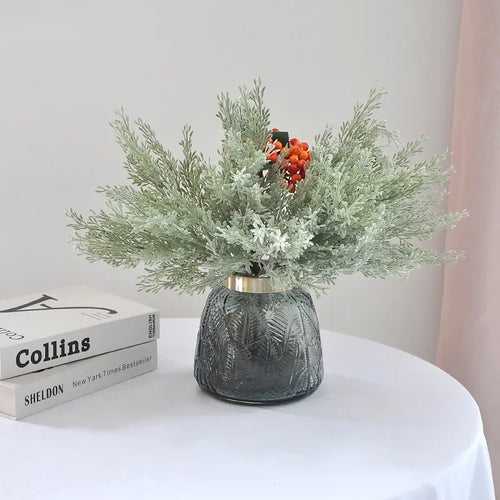 plantes artificielles cyprès en plastique décoration florale réaliste