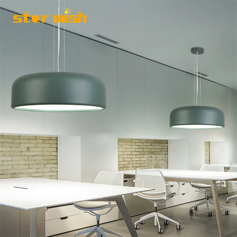 lustre nordique danemark moderne simple macaron double usage