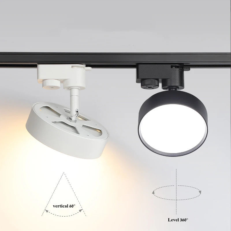 spot led cob dimmable pour rail de plafond remplace halogènes - vue 4 sur 7