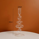 bougeoir vintage en verre pour mariage et dîners romantiques