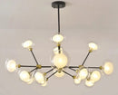 suspension nordique en résine et verre pour décoration moderne