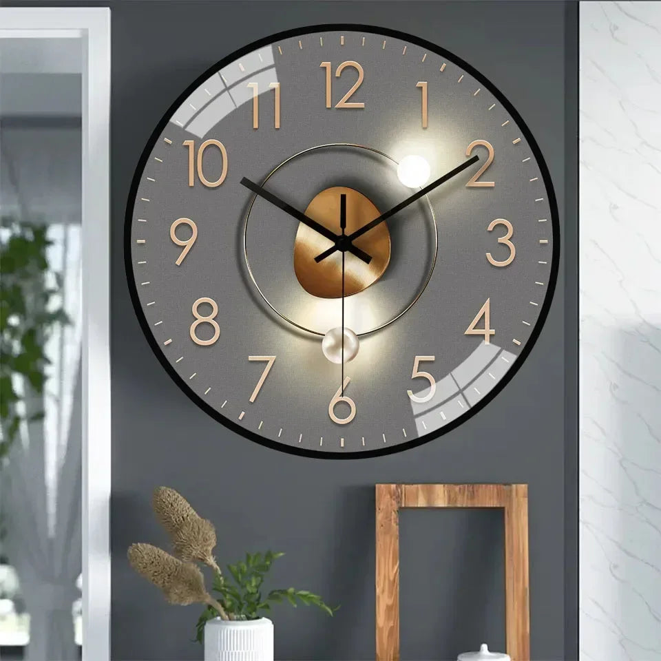horloge murale silencieuse à piles design moderne pour tous les espaces - vue 2 sur 16