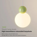 lustre nordique led suspension boule blanche lait luminaire