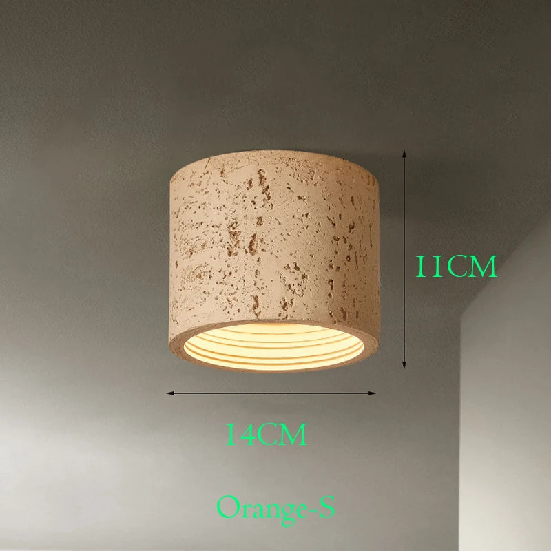 Wabi Sabi – spot lumineux Led en ciment rouge - vue 16 sur 16