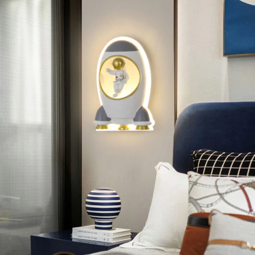 applique murale créative fusée pour chambre enfant - vue 6 sur 8