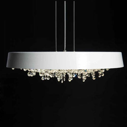 suspension élégante en cristal transparent pour un intérieur moderne - vue 5 sur 12