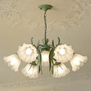 lustre à fleurs médiéval style nordique pour intérieur élégant