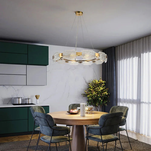 lustre moderne en verre créatif pour décoration intérieure - vue 5 sur 9