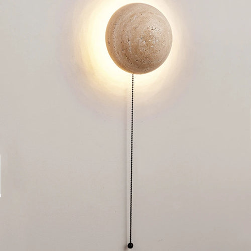 applique murale moderne en pierre calcaire pour décoration intérieure lumineuse - vue 7 sur 9