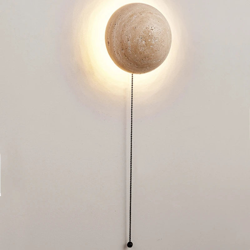 applique murale moderne en pierre calcaire pour décoration intérieure lumineuse - vue 6 sur 9