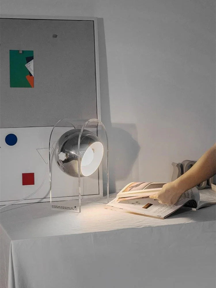 lampe de chevet design en acrylique pour intérieur moderne - vue 7 sur 7