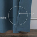 Rideau occultant imitation lin sur mesure chambre salon
