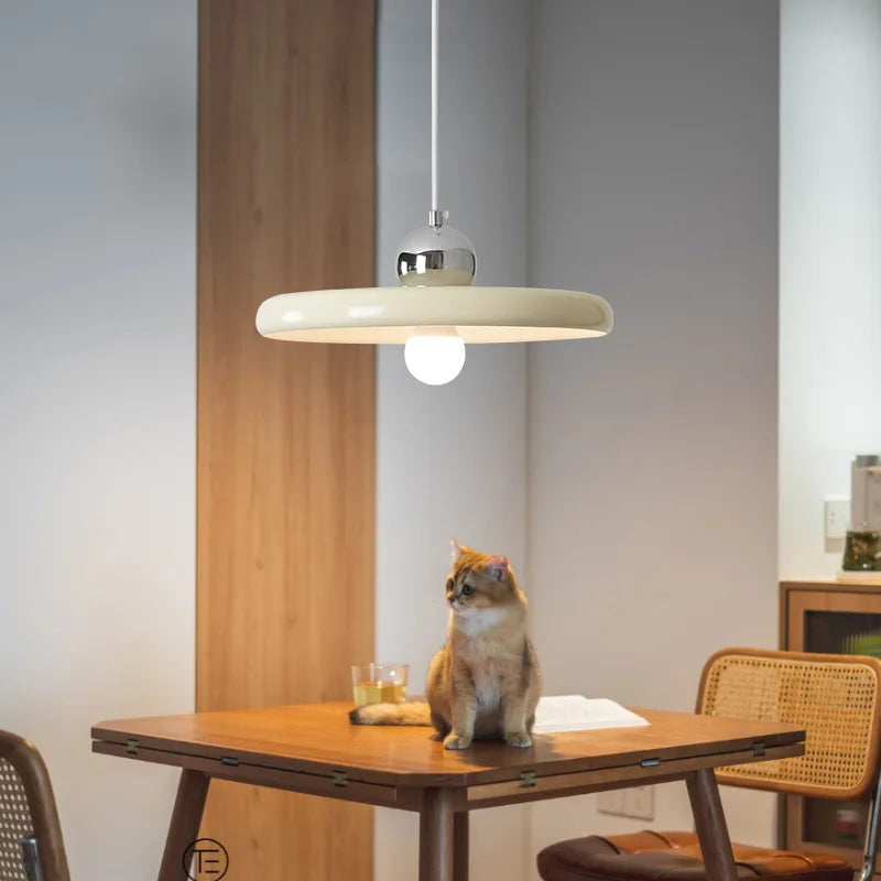 Suspension design arrondi blanc maison - vue 3 sur 10