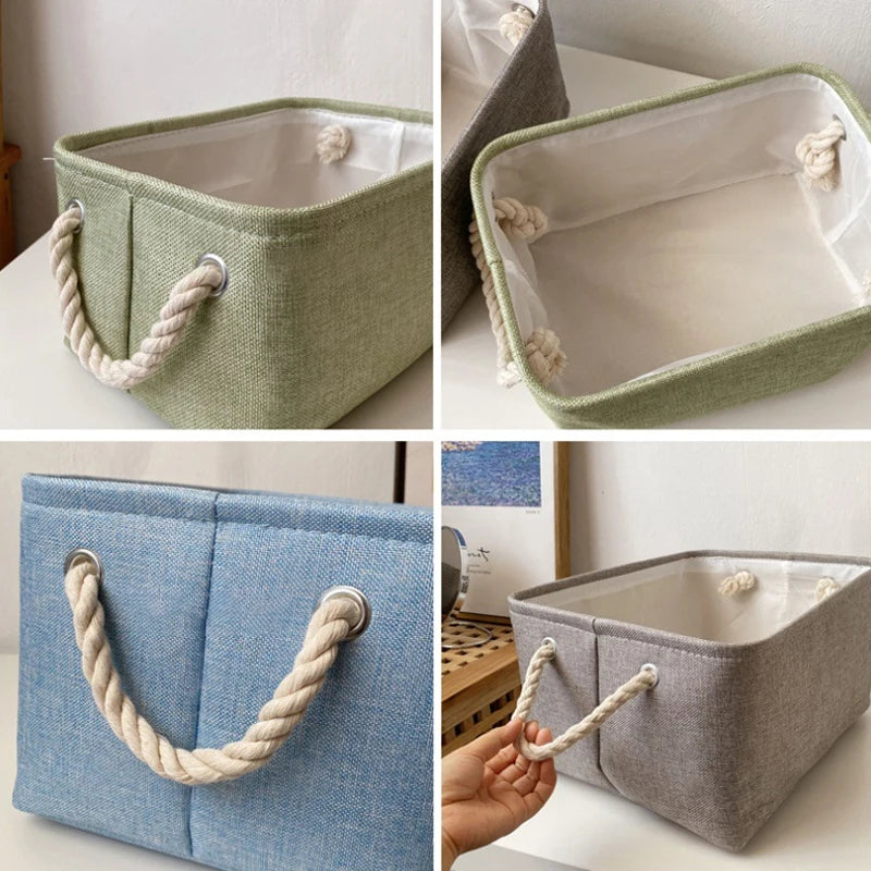 panier de rangement pliable pour vêtements et fournitures diverses - vue 4 sur 12
