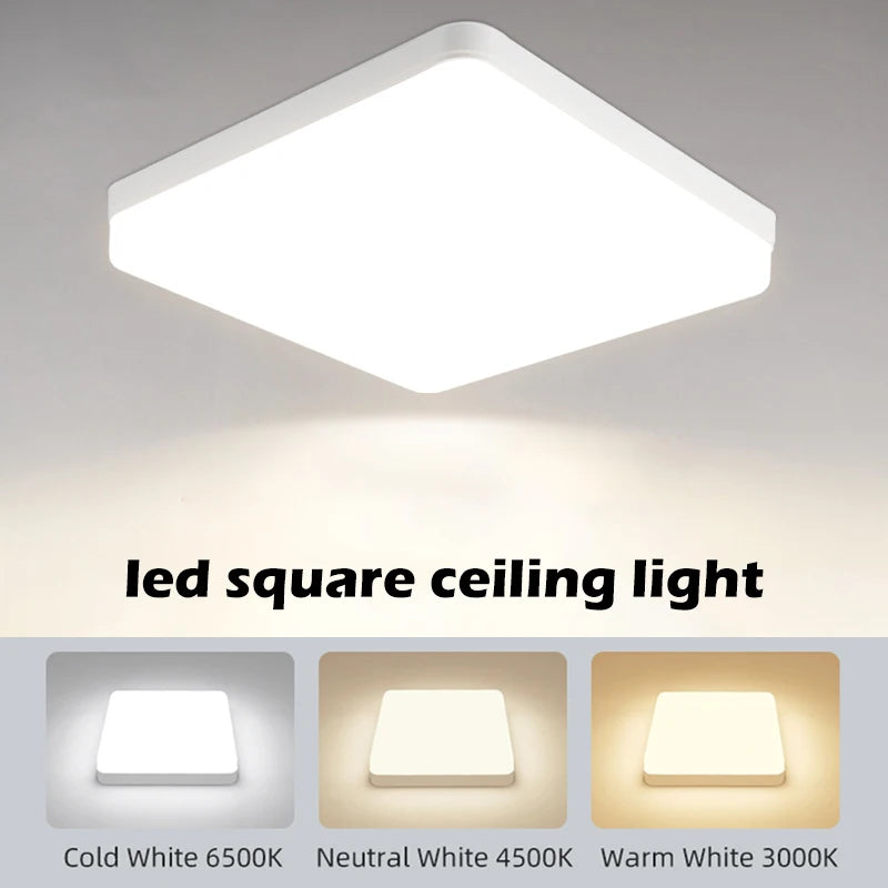 Plafonnier LED carré
