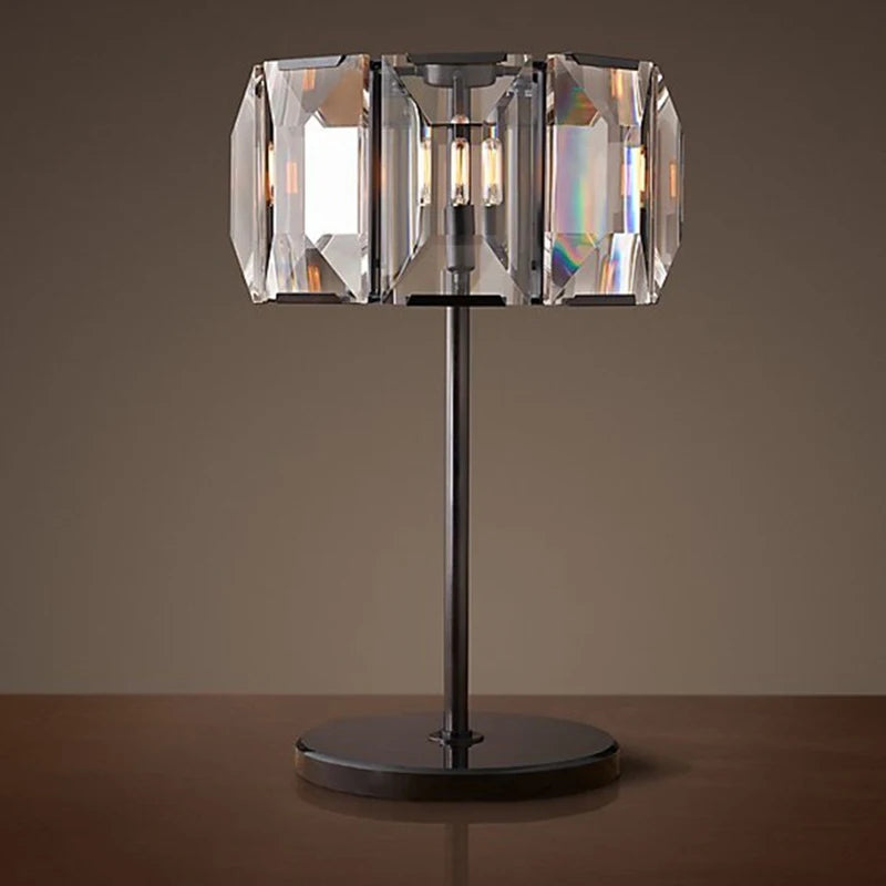 lampadaire led en cristal vintage avec intensité variable - vue 4 sur 8