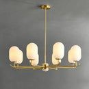 lustre style chinois luxueux en cuivre et jade