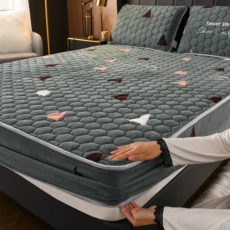 drap matelassé housse de protection en velours épais antidérapante