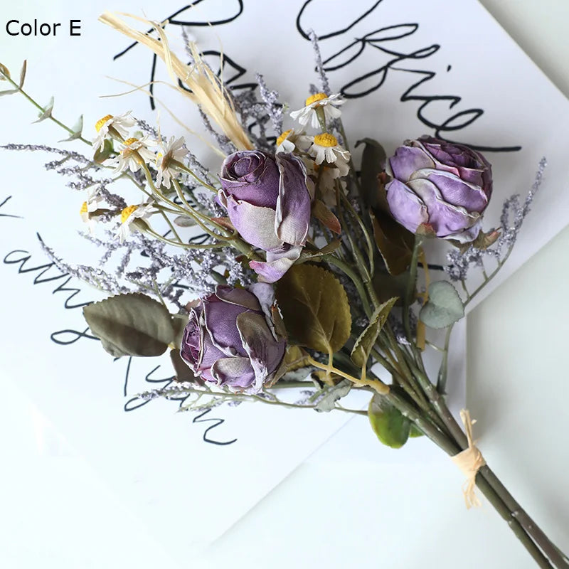 bouquet de roses simulées rétro pour décoration dHalloween - vue 9 sur 13