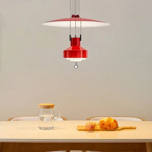Lampe à Suspension réglable design lampe à Suspension Saliscendi nordique pour cuisine Restaurant lampe suspendue extensible créative - vue 3 sur 10