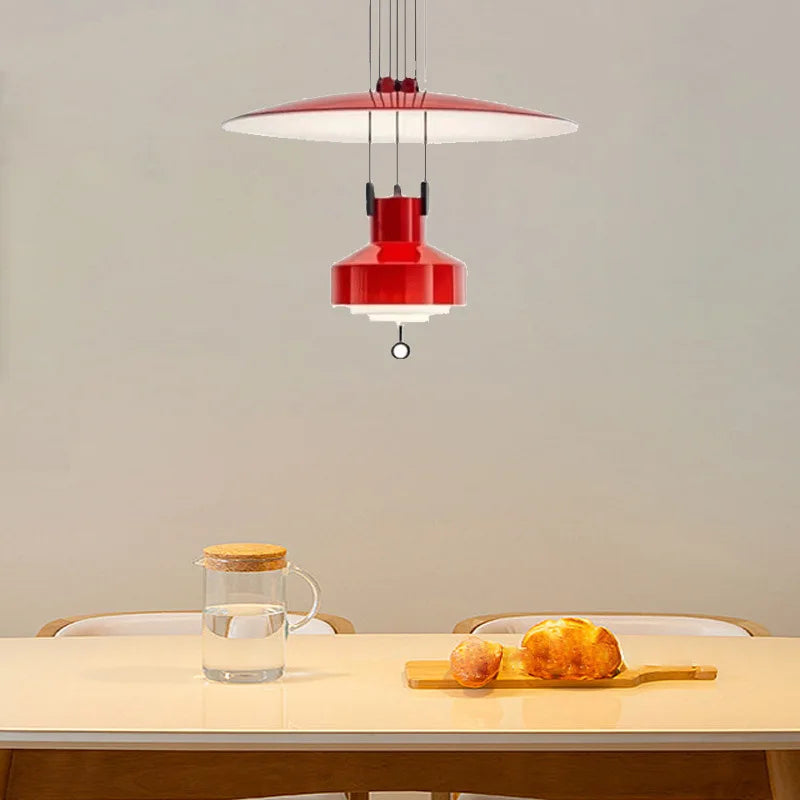 Lampe à Suspension réglable design lampe à Suspension Saliscendi nordique pour cuisine Restaurant lampe suspendue extensible créative - vue 3 sur 10