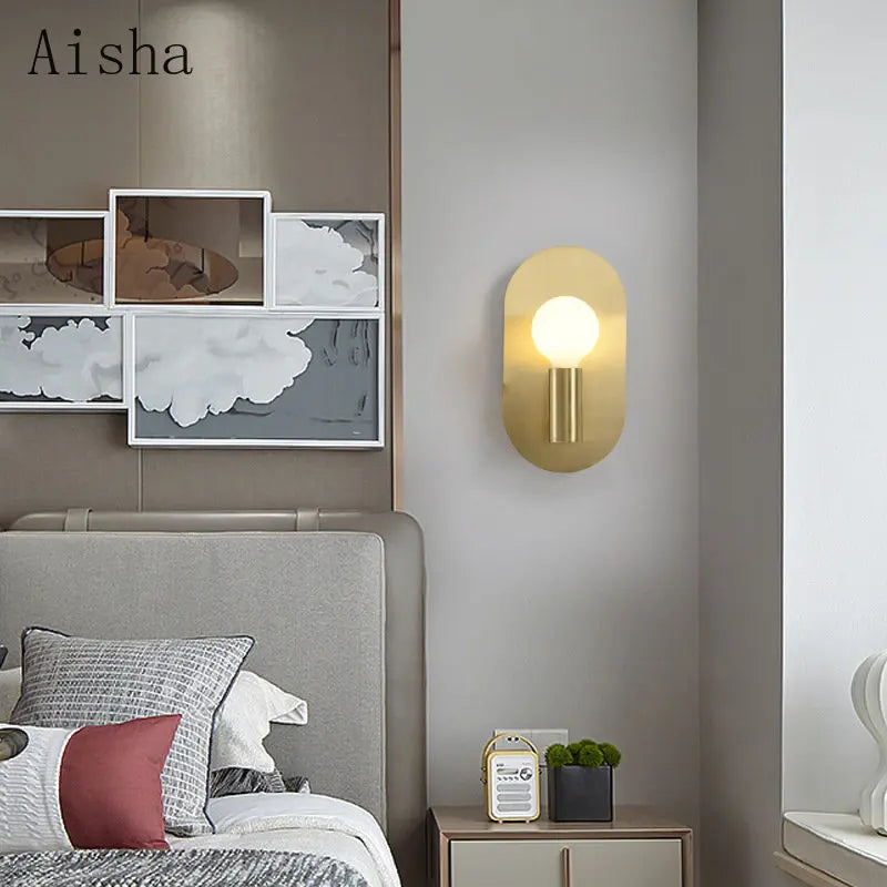 applique murale ovale de luxe style nordique pour décoration intérieure - vue 3 sur 7