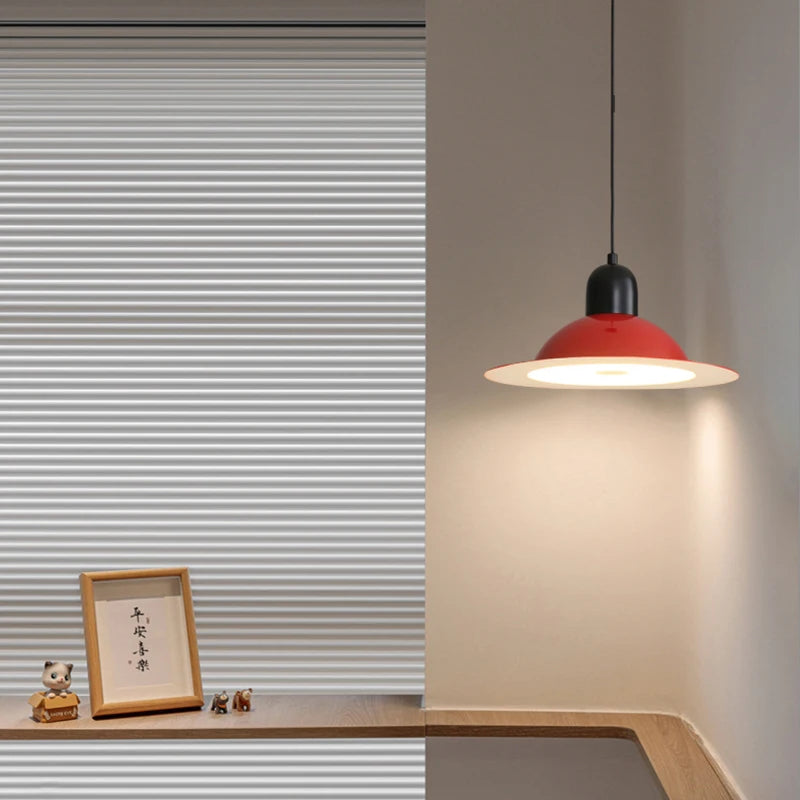 suspension led en métal avec lumière modifiable - vue 5 sur 17
