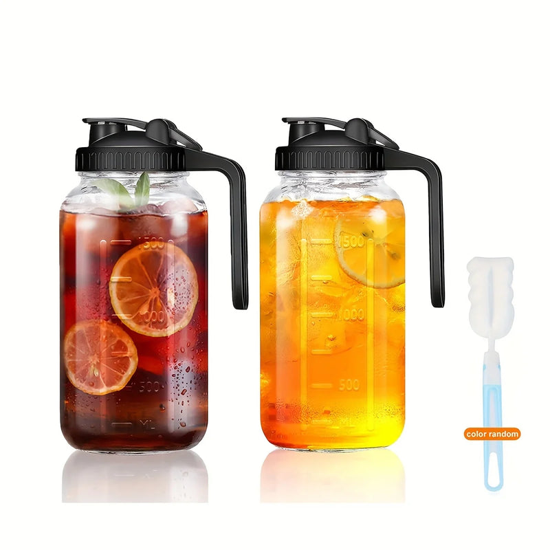 Carafe eau verre 19l avec poignée et couvercle